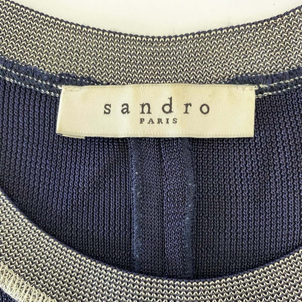 Sandro Stripe Print Short Sleeve Top ASO Maisie Williams and Evanna Lynch - Picture 11 of 16